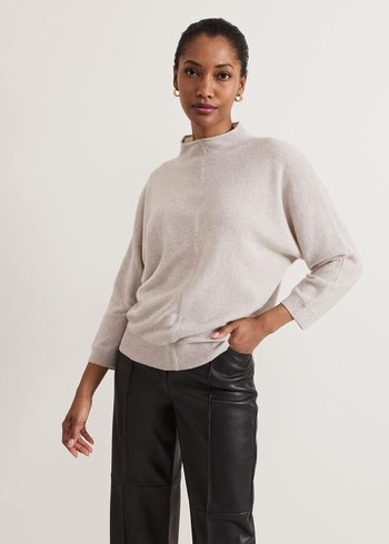 Phase Eight Layla Cashmere Knitwear Grey Australia | IN7580362